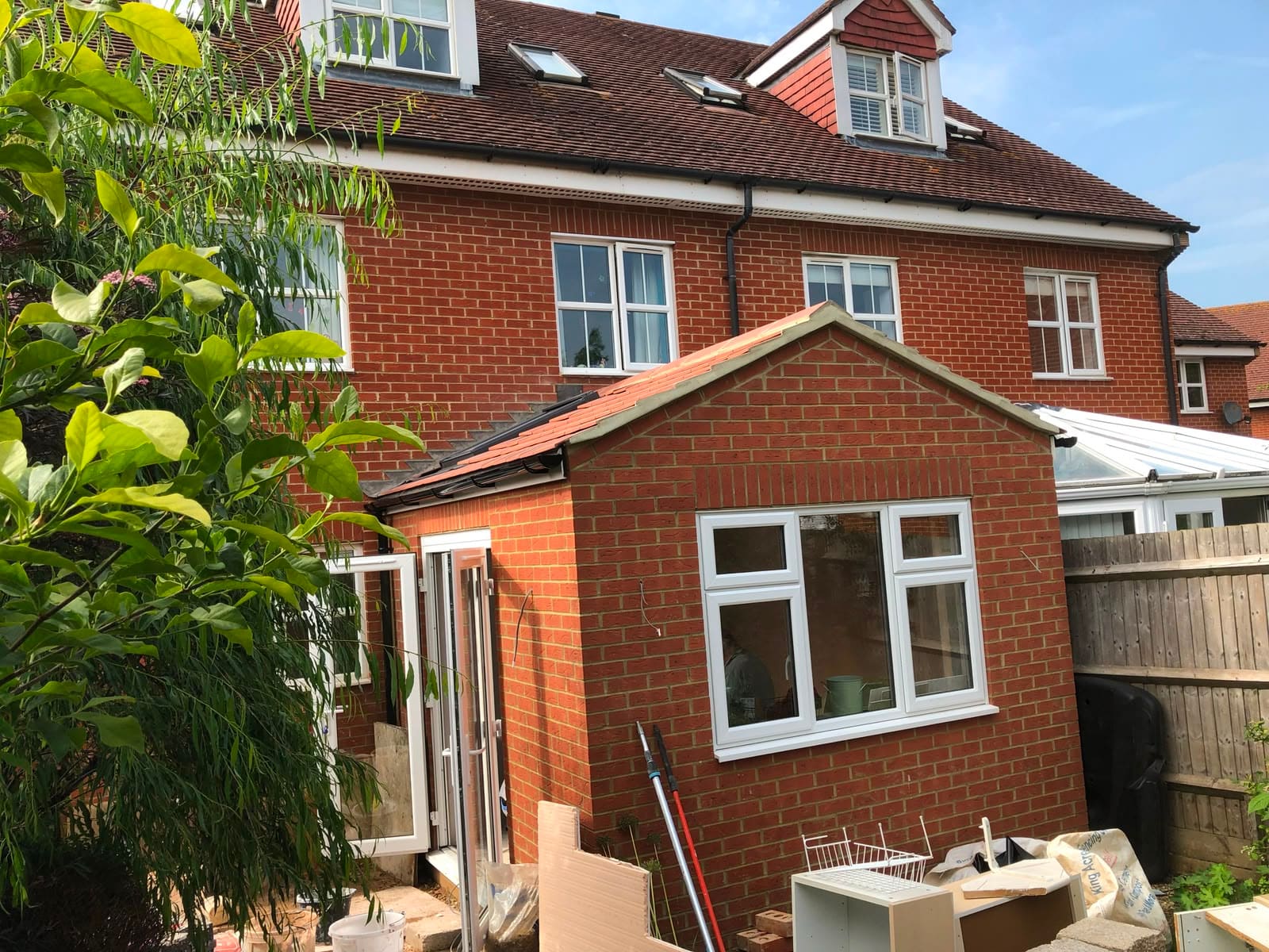 Finished rear extension, Buckinghamshire by Florriet Ltd